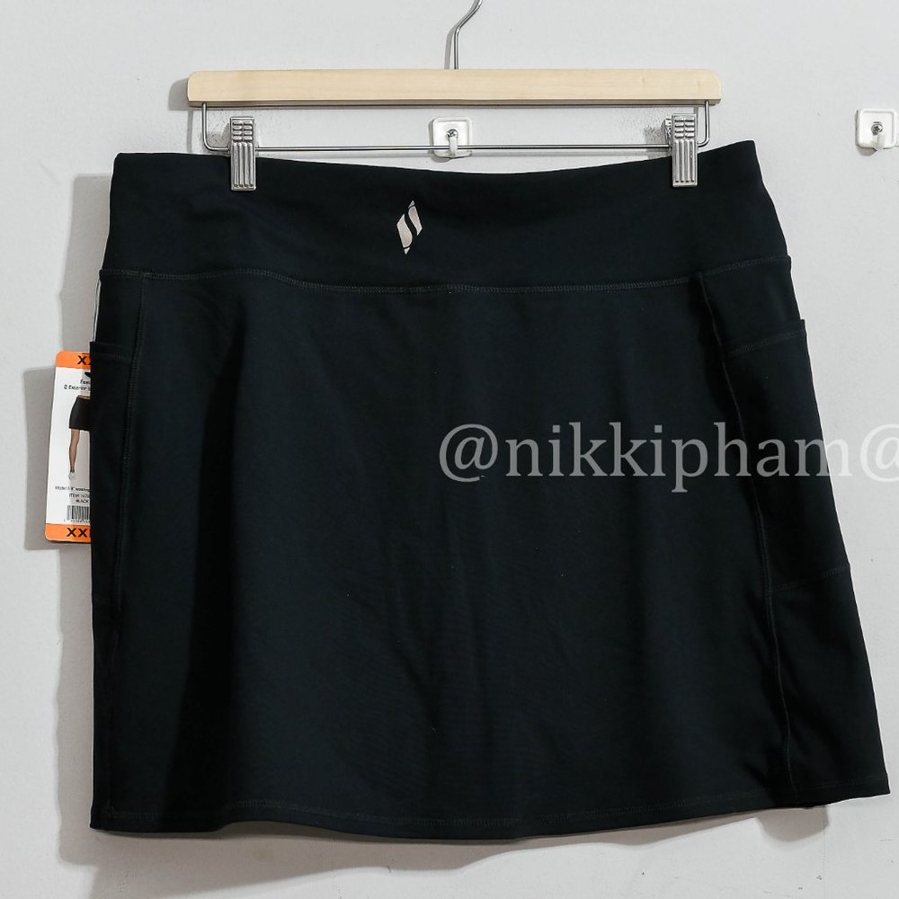 NWT Skechers GOWALK Ladies' Skort in  BLACK - Picture 3 of 5